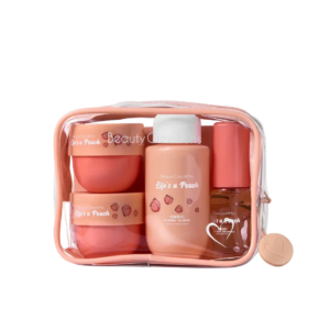 mini kit de cuidado corporal sweet dose life is a peach amybeauty