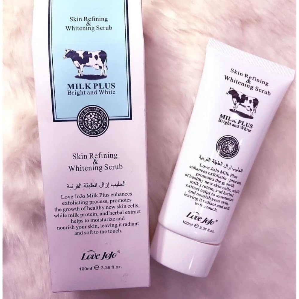 milk plus organic brightening & whitening scrub milk plus organic brightening & whitening scrub